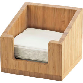 Bamboo Napkin Holder 6-1/4"W x 6-1/4"D x 5-1/2"H