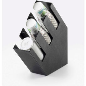 Classic Cup / Lid Organizer 4-1/2"W x 19-1/2"D x 19-1/2"H Black