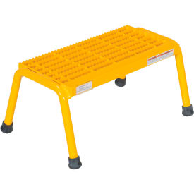 Aluminum Yellow Step Stand - 1 Step Welded