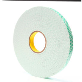 Double Coated Urethane Foam Tape 1" x 36 Yds. 62 Mil Off White