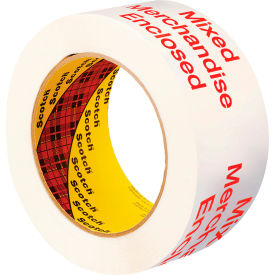 Printed Message Carton Sealing Tape 2" x 110 Yds.1.9 Mil White/Red