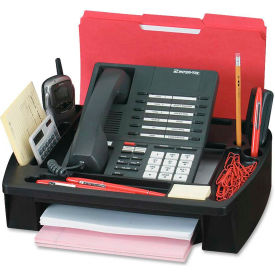 Telephone Stand/Organizer 11-1/2" x 9-1/2" x 5" Black