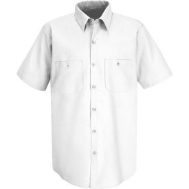 Men's Industrial Work Shirt Short Sleeve White XL SP24