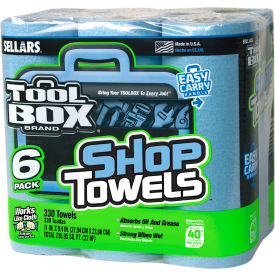 Z400 Blue Shop Towel- 6-Pack, 55 Sheets/Roll, 4 (6-Packs)/Case 54416