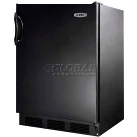 Summit -Freestanding All-Refrigerator, Auto Defrost, Black