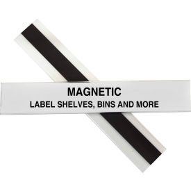 HOL-DEX Magnetic Shelf/Bin Label Holders, 1 Inch Magnetic Label Holder, 10/BX