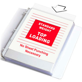 Standard Weight Polypropylene Sheet Protector, Clear, 11 x 8 1/2, 100/BX
