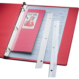 Self-Adhesive Attaching Strips, 3-Hole Punched, 11 x 1, 200/BX