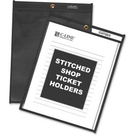 Shop Ticket Holders, Stitched, One Side Clear, 9 x 12, 25/BX