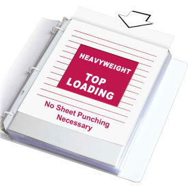 Heavyweight Polypropylene Sheet Protector, Clear, 11 x 8 1/2, 200/BX