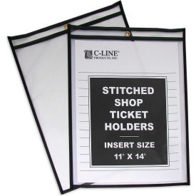 Shop Ticket Holders, Stitched, Both Sides Clear, 11 x 14, 25/BX