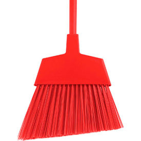 MaxiClean Large Angle Broom Unflagged, Red 48" Metal Handle 6/Case