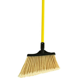MaxiPlus Professional Angle Broom Flagged, 48" Fiberglass Handle 4/Ca