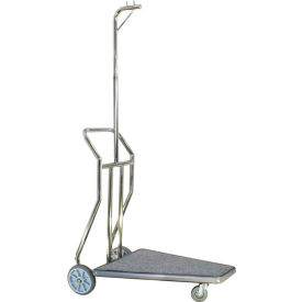 3-Wheel Compact Luggage Carrier, Gray Carpet