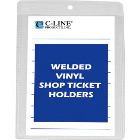 Vinyl Shop Ticket Holder, Both Sides Clear, 4 x 6, 50/BX