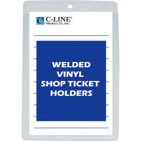 Vinyl Shop Ticket Holder, Both Sides Clear, 6 x 9, 50/BX