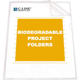 Biodegradable Project Folders, Reduced Glare, 11 x 8 1/2, 25 count