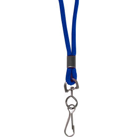 Standard Lanyard, Swivel Hook, Blue - 24/Set