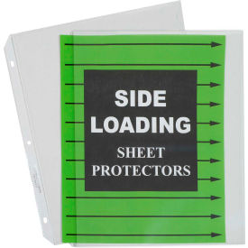 Side Loading Polypropylene Sheet Protector, Clear, 11 x 8 1/2, 50/BX