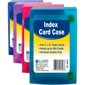 4" x 6" Index Card Case, Assorted Colors, 24 Index Card Case/Set