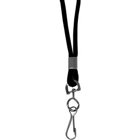 Standard Lanyard, Swivel Hook, Black - 24/Set