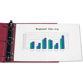 Panoramic Fold-Out Poly Sheet Protector, Center Loading, Clear, 11 x 8 1/2, 25/BX