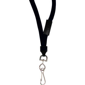 Breakaway Lanyard, Swivel Hook, Black, 12/BX