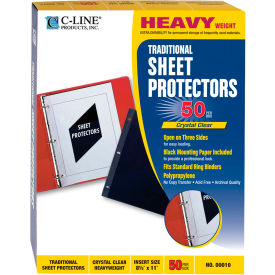 Traditional Polypropylene Sheet Protector, Heavyweight, 11 x 8 1/2, 50/BX