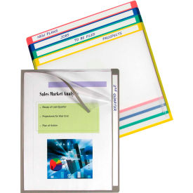 Write-on Project Folders, Clear, 11 x 8 1/2, 25 count