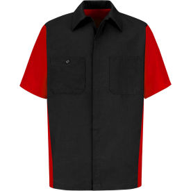 Men's Crew Shirt Short Sleeve XL Black/Red SY20