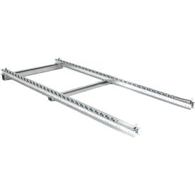 Pallet Track Floor Conveyor - 2 Staggered Skate Wheel Lanes 8'L - 3360 Lb. Cap.