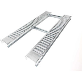 Pallet Track Steel Floor Conveyor - 2 Roller Lanes 8'L - 8000 Lb. Cap.