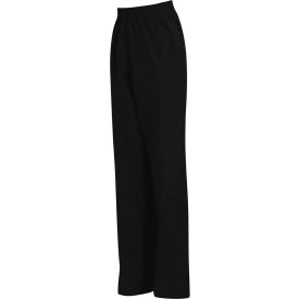 Women's Easy Wear Poplin Slacks Black Regular-XL