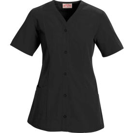 Women's Easy Wear Tunic Short Sleeve Black XL - 9P01