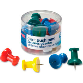 Giant Push Pin - 1.50" Length - 12 / Pack - Assorted
