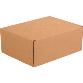 Corrugated Tab Lock Literature Mailers, 11-1/8"L x 8-3/4"W x 4"H, Kraft