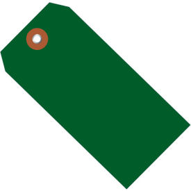 Plastic Shipping Tag #5, 4-3/4"L x 2-3/8"W, Green, 100/Pack