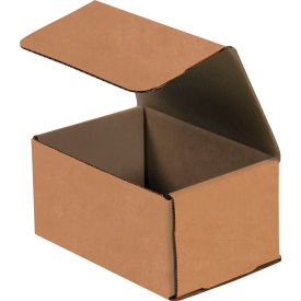 Corrugated Mailers, 6"L x 4"W x 3"H, Kraft