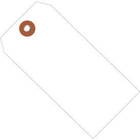 Plastic Shipping Tag #5, 4-3/4"L x 2-3/8"W, White, 100/Pack