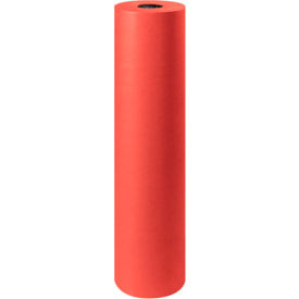 Colored Kraft Paper, 30 lbs., 36"W x 1000'L, Red, 1 Roll
