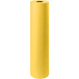 Colored Kraft Paper, 50 lbs., 36"W x 1000'L, Yellow, 1 Roll