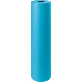 Colored Kraft Paper, 50 lbs., 36"W x 1000'L, Blue, 1 Roll