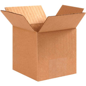 Cube Cardboard Corrugated Boxes, 3"L x 3"W x 3"H, Kraft