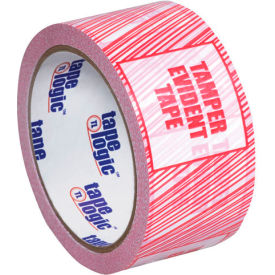 Security Tape "Tamper Evident" 3" x 110 Yds. 2.5 Mil Red/White