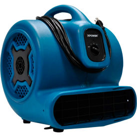 Stackable Air Mover With 25'L Power Cord, ABS Plastic, 3 Speed, 1 HP, 3600 CFM