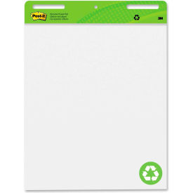 Recycled Self-Stick Easel Pad - 30 Sheet - 25" x 30" - White Paper Black Cover