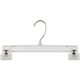 Skirt/Slack Hanger-Pinch Grip, 12"L, Plastic-CL, Pkg Qty 200