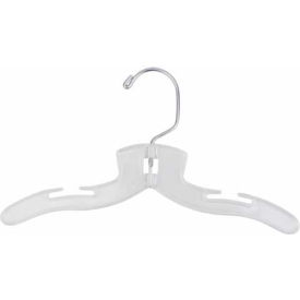 410 Dress Hanger-Infant Super Heavy Weight, 10"L, Plastic-CL, Pkg Qty 200