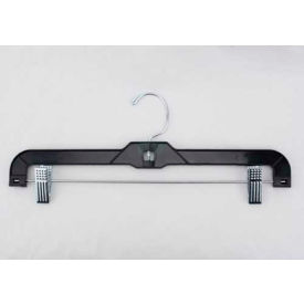 Skirt/Slack Hanger-Heavy Weight, 14"L x 1/2"W, Plastic-BK, Pkg Qty 100