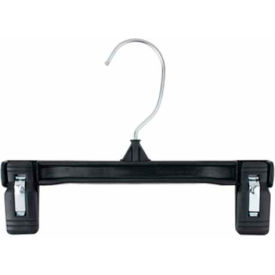 Skirt/Slack Hanger-Pinch Grip, 8"L, Plastic-BK, Pkg Qty 200